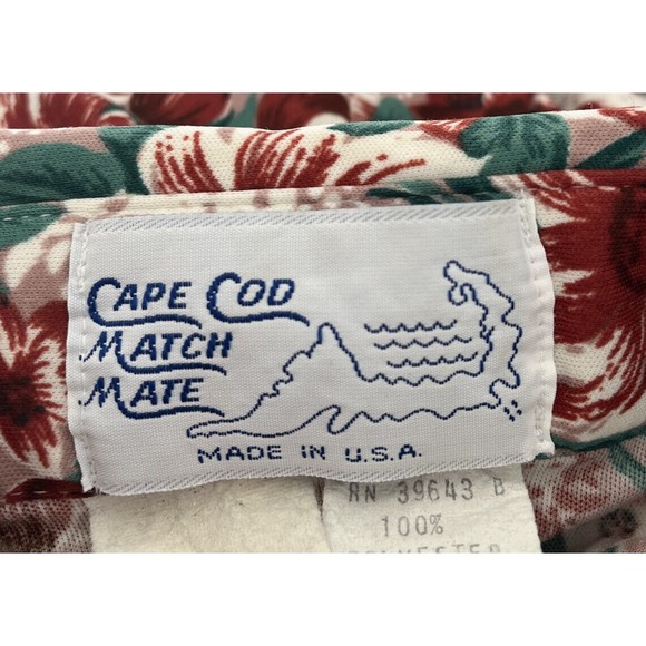 Cape Cod Match Mates Women's Size 12 Button Down Floral Shirt Blouse VTG 70s - Picture 10 of 12